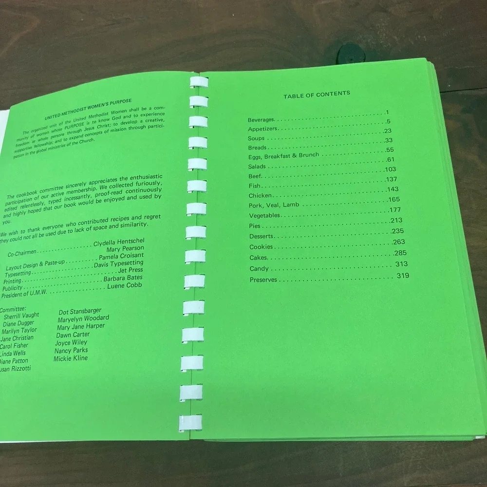 The Asbury Cookbook United Methodist Women 1981 Church Recipes Tulsa Oklahoma